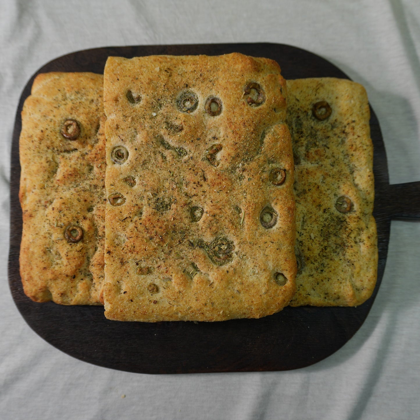 Focaccia sin gluten · Pan-Filio