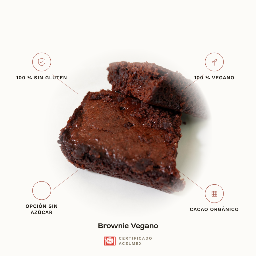 Brownie Vegano sin gluten · Pan-Filio