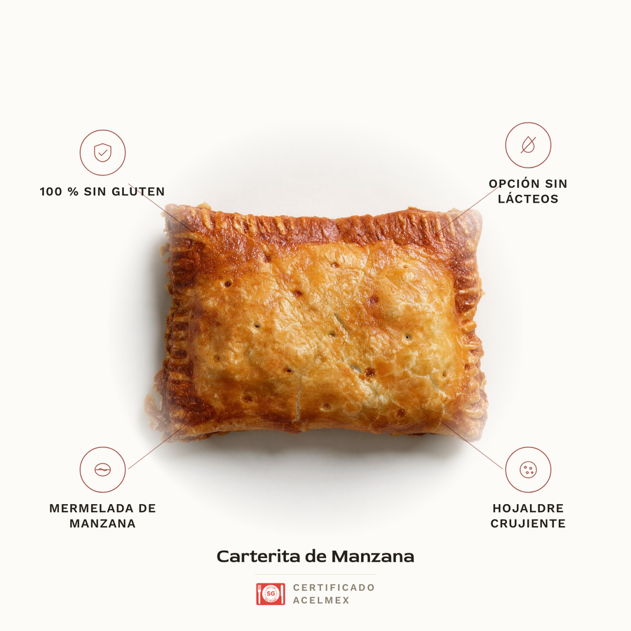 Carterita de Manzana sin gluten · Pan-Filio