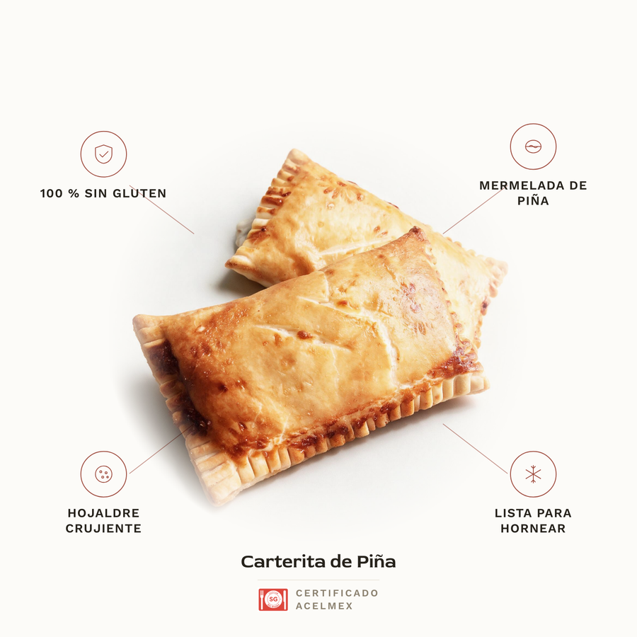 Carterita de piña sin gluten · Pan-Filio