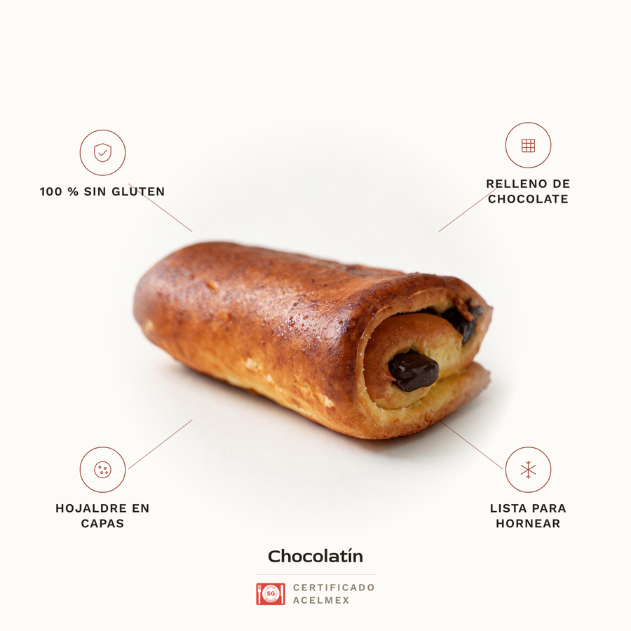 Chocolatín sin gluten · Pan-Filio