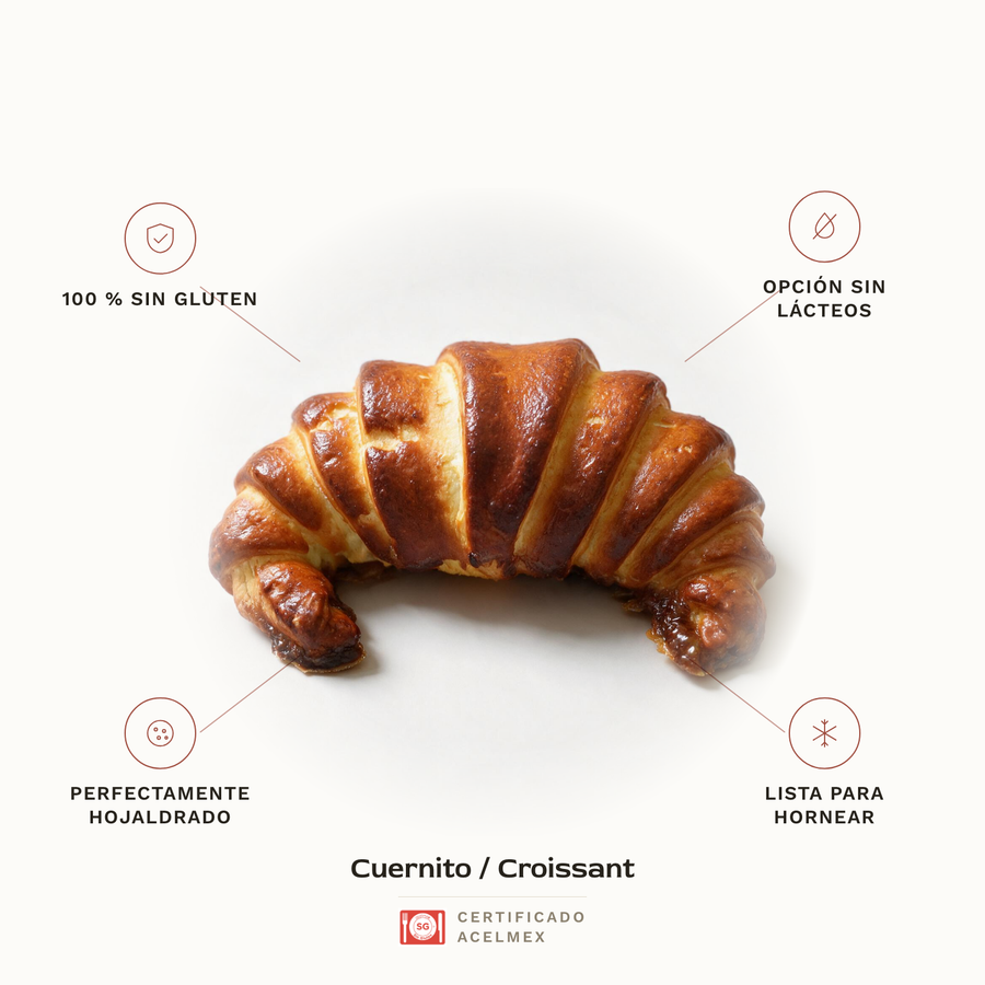 Cuernito / Croissant sin gluten · Pan-Filio