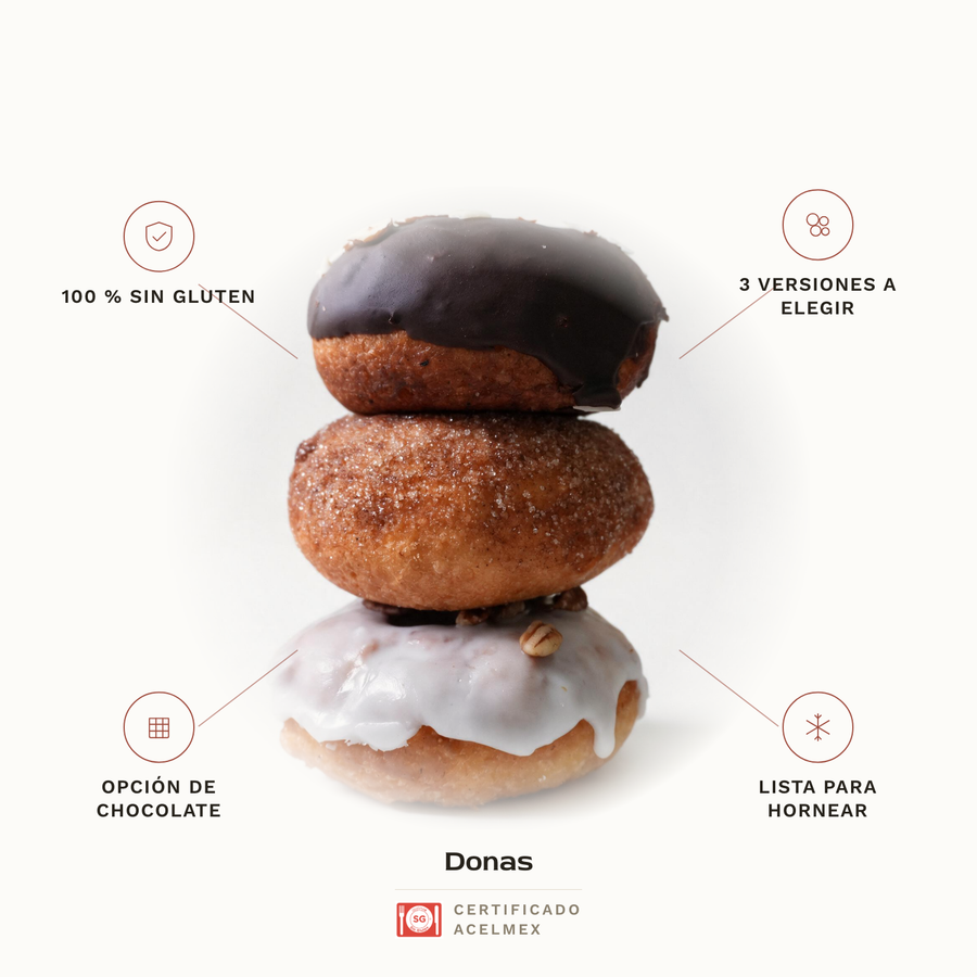 Donas sin gluten · Pan-Filio