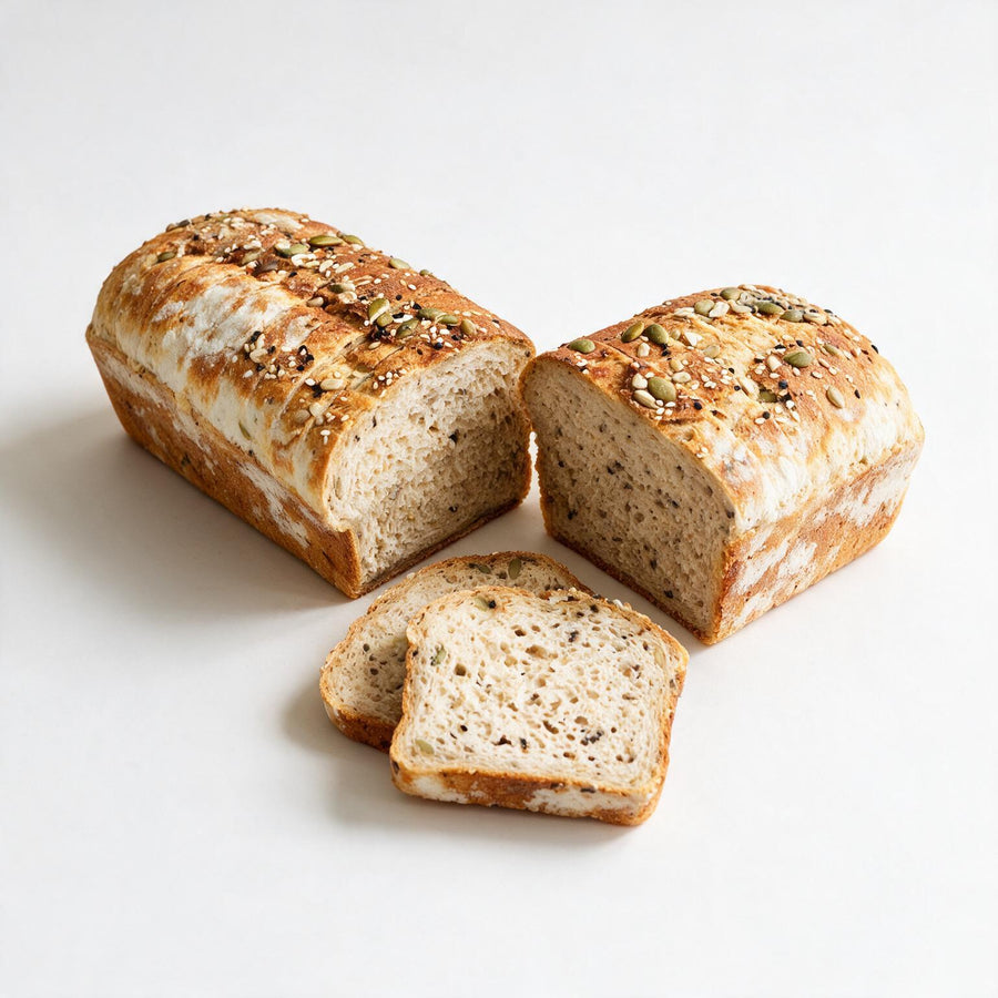 Pan de Caja con semillas sin gluten · Pan-Filio
