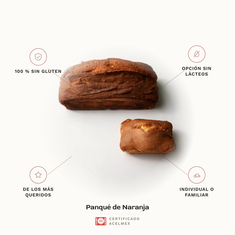 Panqué de Naranja sin gluten · Pan-Filio