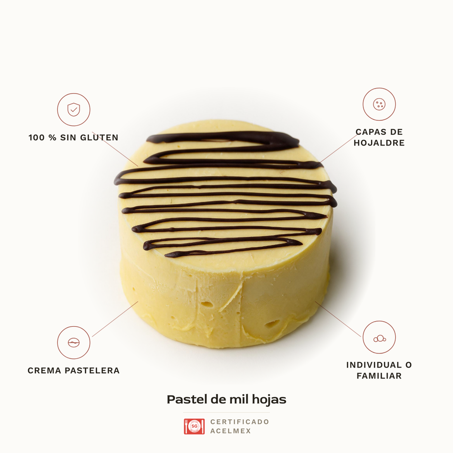 Pastel de mil hojas sin gluten · Pan-Filio