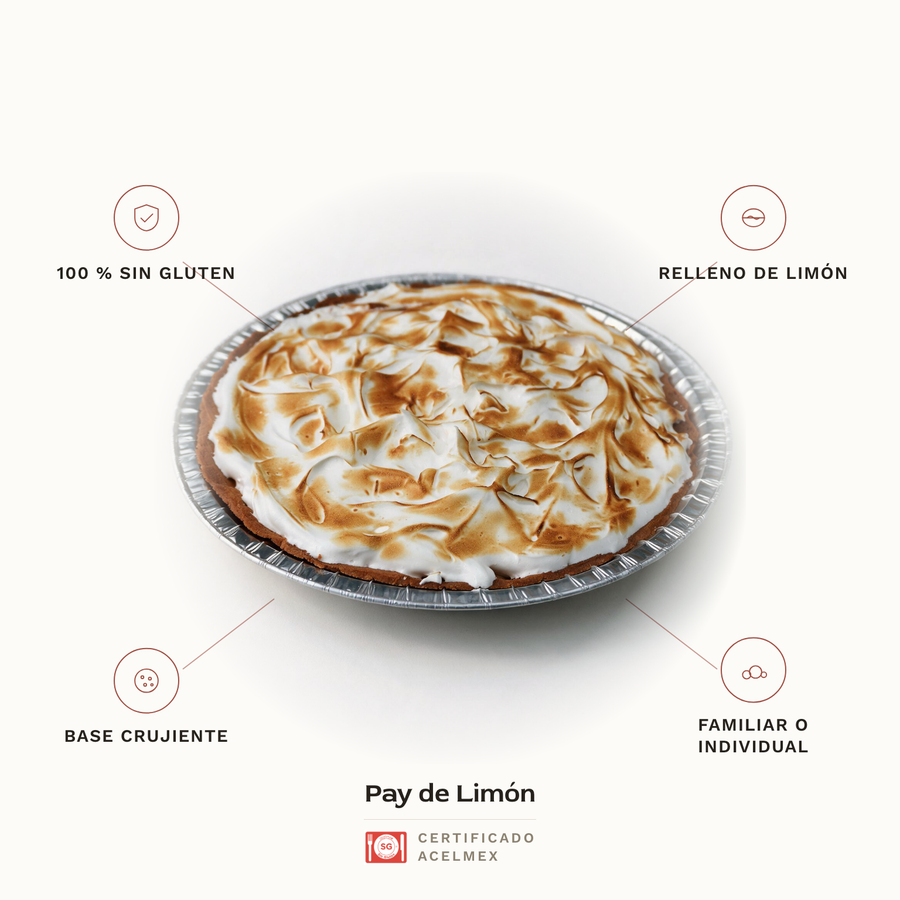 Pay de limón sin gluten · Pan-Filio