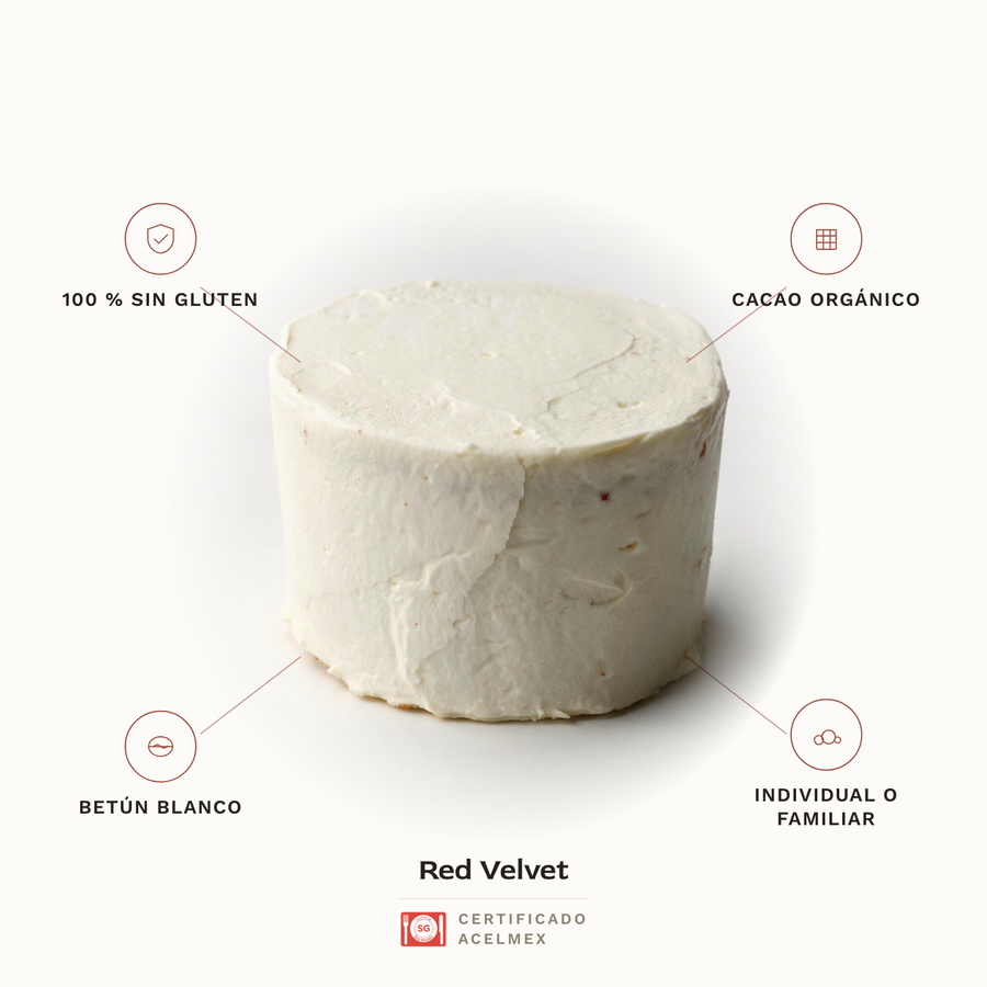 Red Velvet sin gluten · Pan-Filio