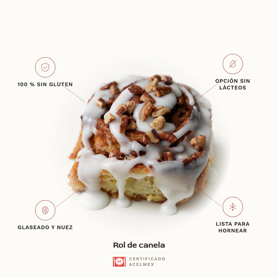 Rol de canela sin gluten · Pan-Filio