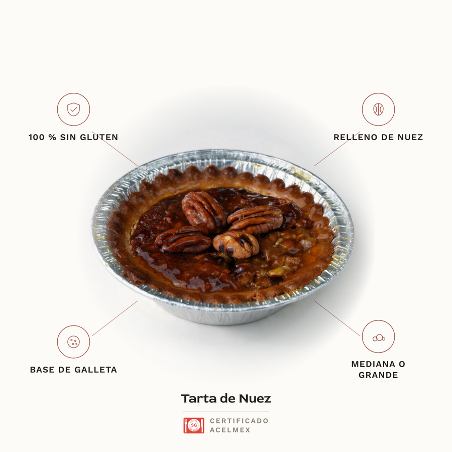 Tarta Nuez sin gluten · Pan-Filio