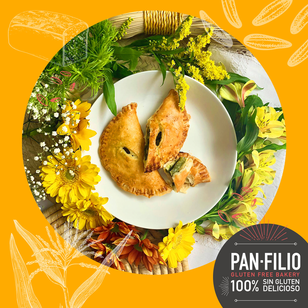 Empanada de Rajas con Queso