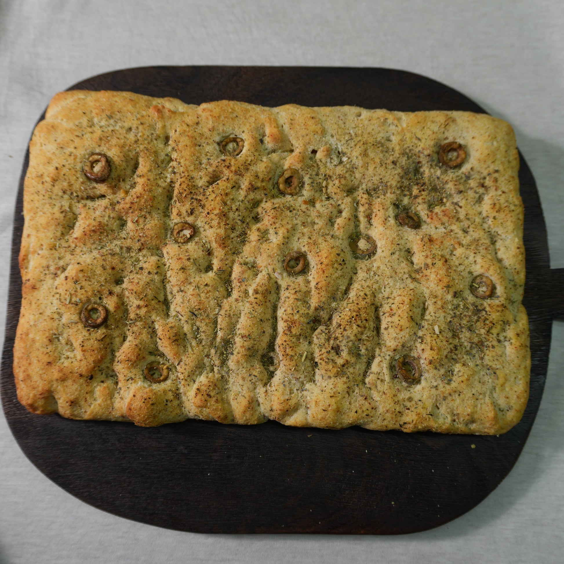 Focaccia sin gluten · Pan-Filio