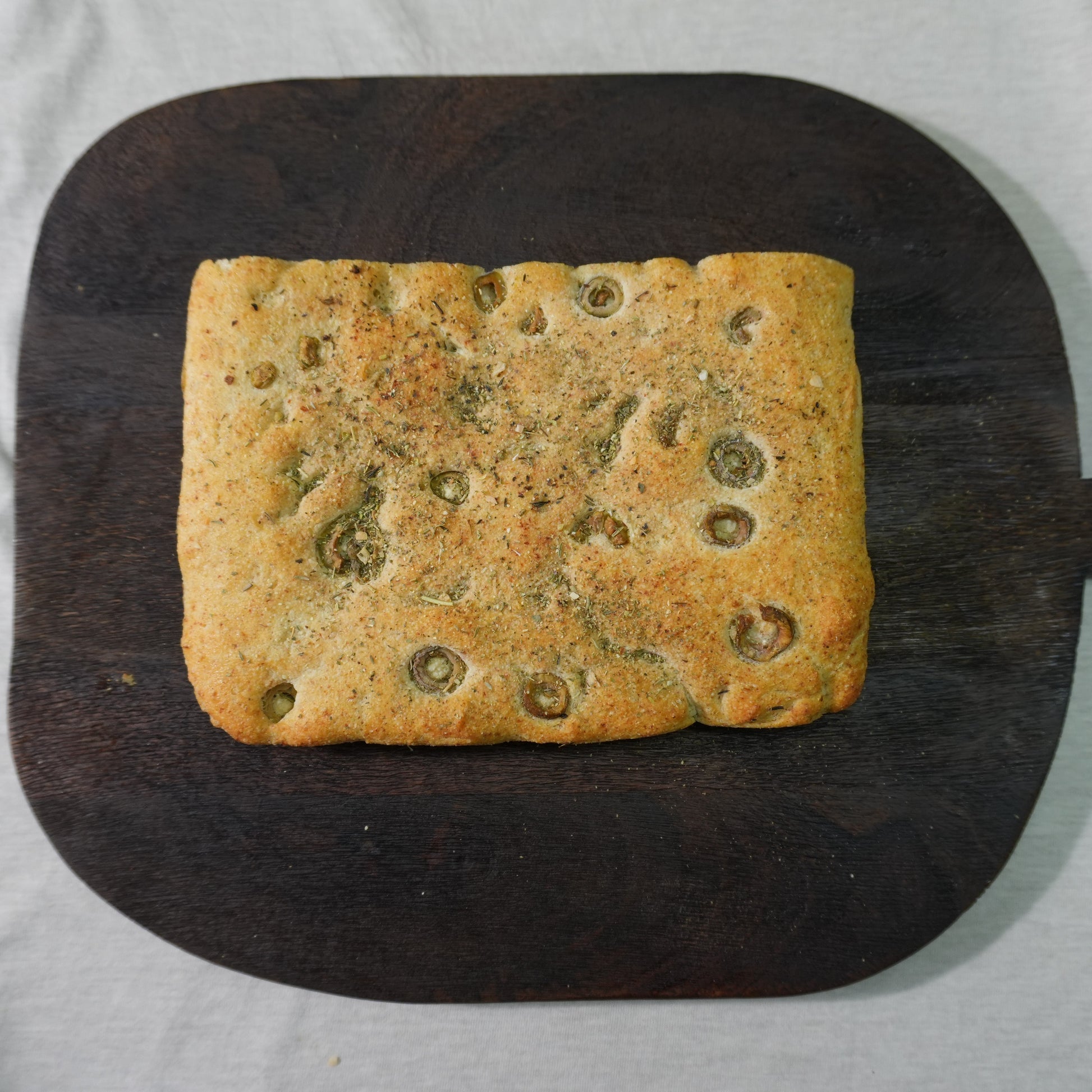 Focaccia sin gluten · Pan-Filio
