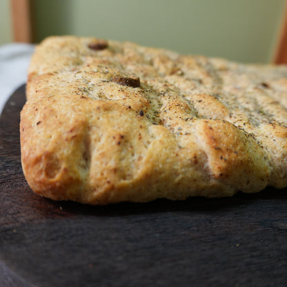 Focaccia sin gluten · Pan-Filio