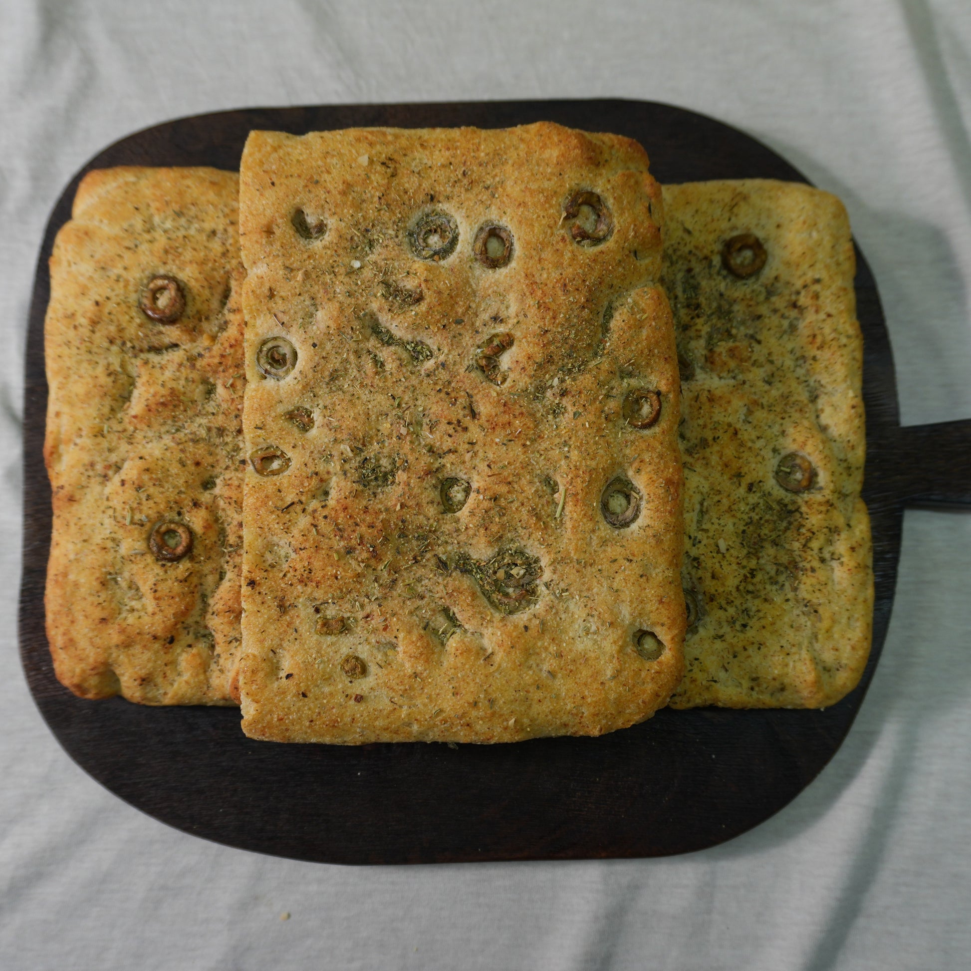 Focaccia sin gluten · Pan-Filio