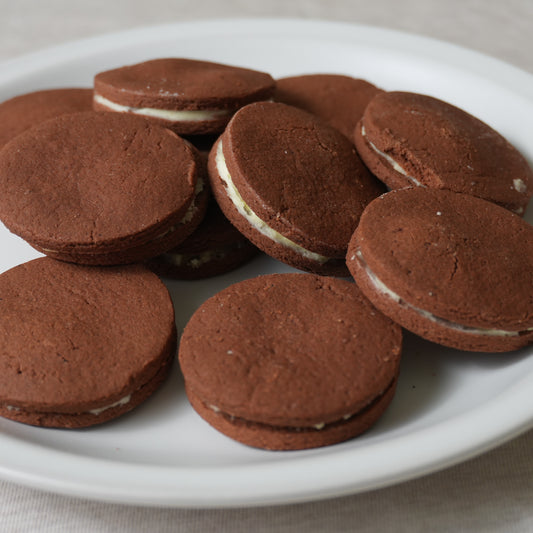 Galleta chocovainilla sin gluten · Pan-Filio