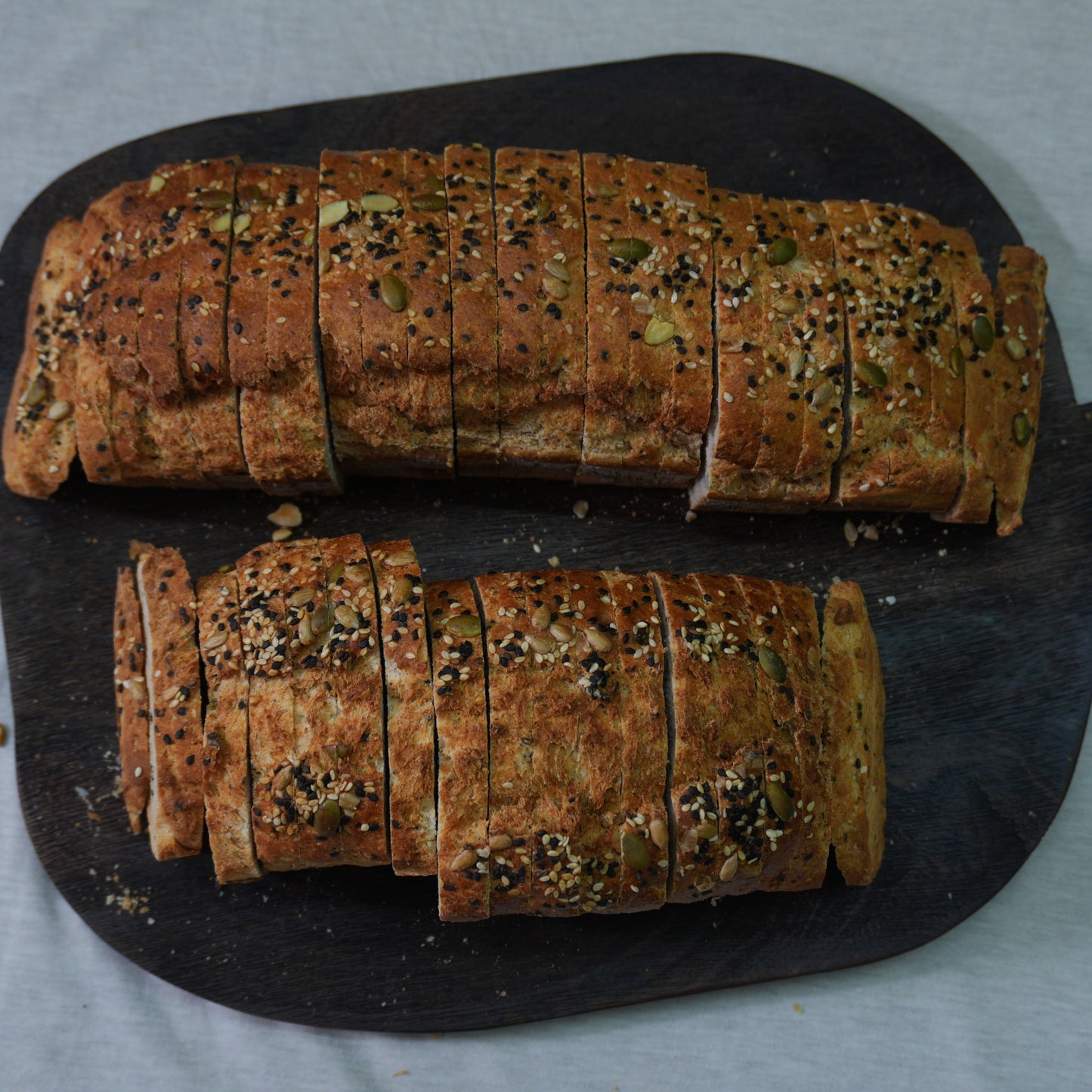 Pan de Caja con semillas sin gluten · Pan-Filio