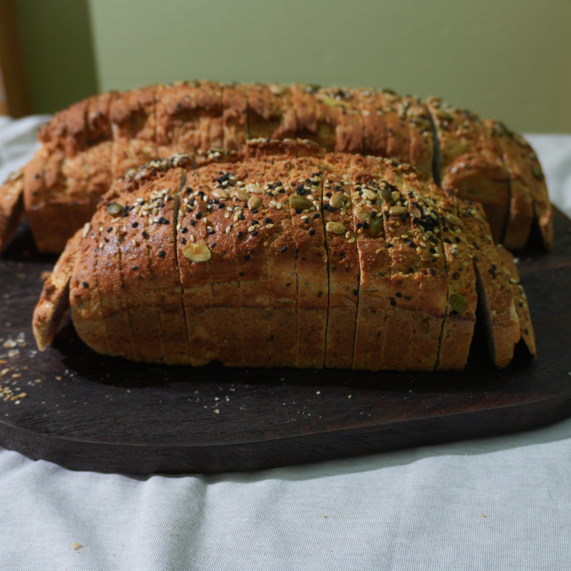Pan de Caja con semillas sin gluten · Pan-Filio