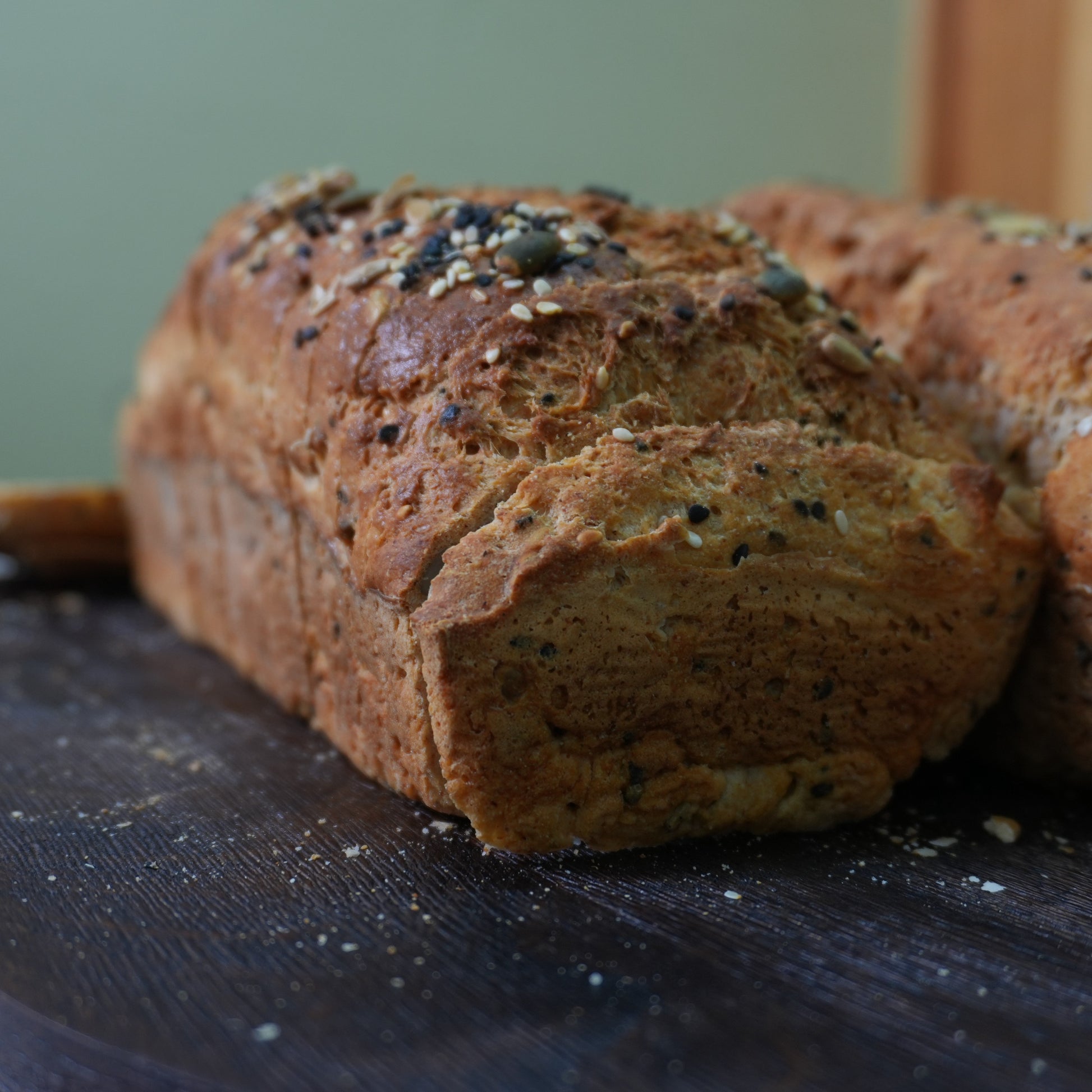 Pan de Caja con semillas sin gluten · Pan-Filio