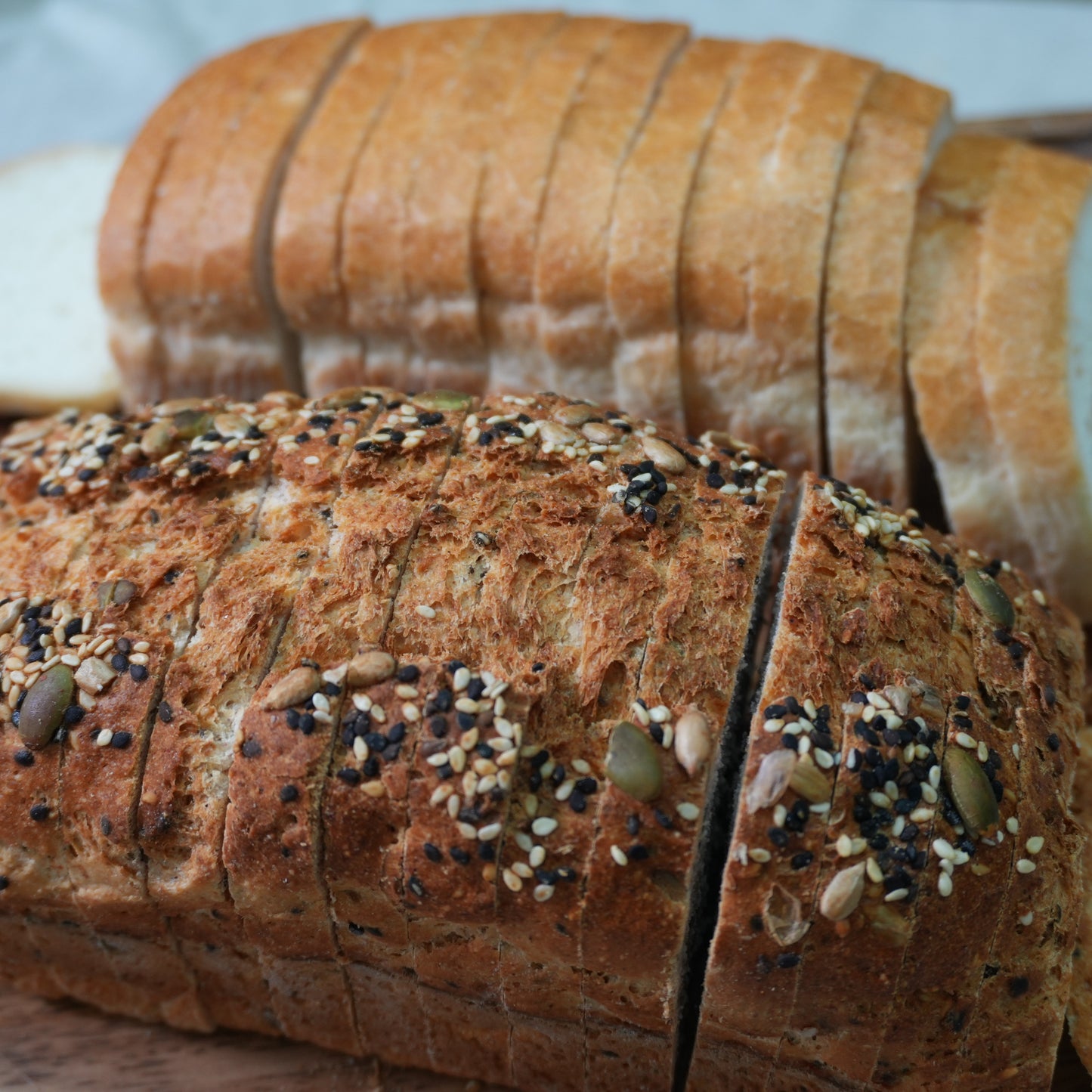 Pan de Caja con semillas sin gluten · Pan-Filio