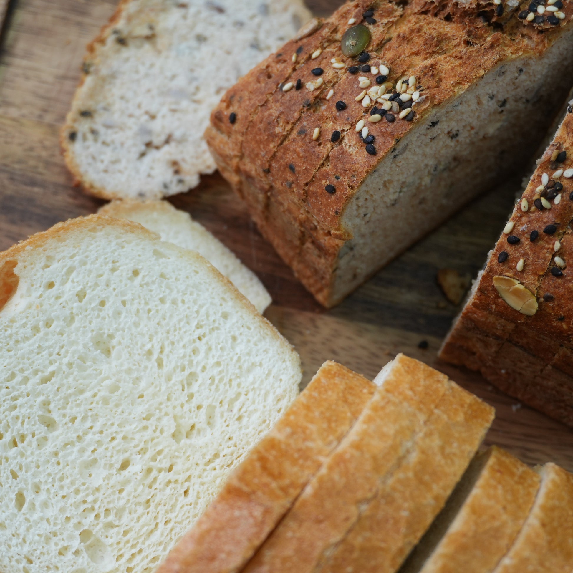 Pan de caja vegano sin gluten · Pan-Filio