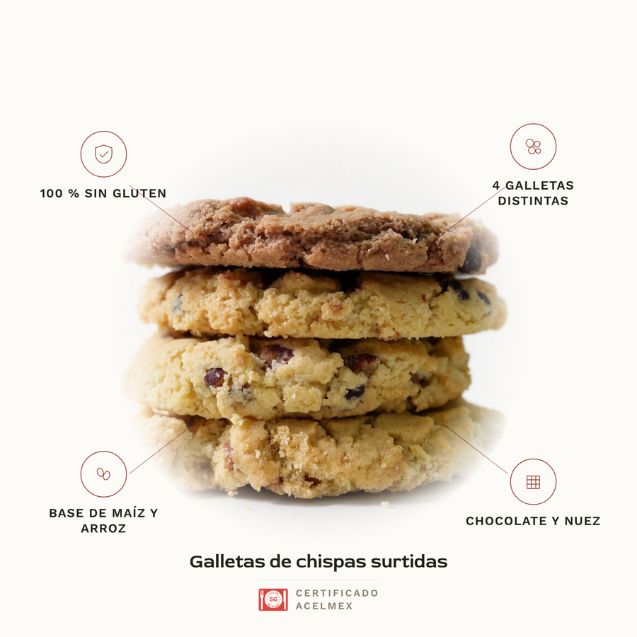 Galletas de chispas surtidas · características