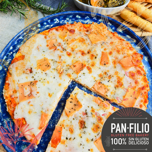 Pizza de salmón ahumado